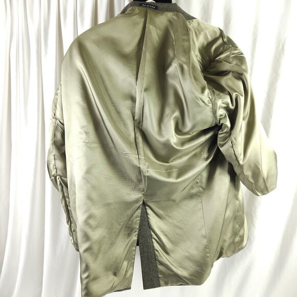 Austin Reed Mens 46L Gray Single Vent 2 Button Front Sports Coat Blazer - Picture 3 of 15